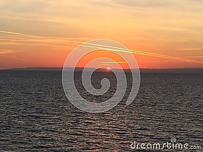 Mediterranean sunrise Stock Photo