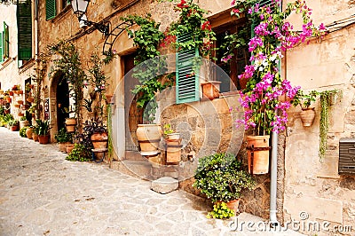 Mediterranean village Stock Photo