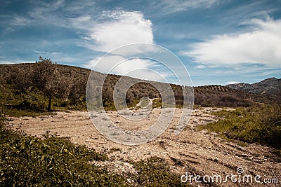 Mediterranean warm landscape Stock Photo