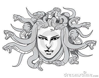 Medusa vector Vector Illustration