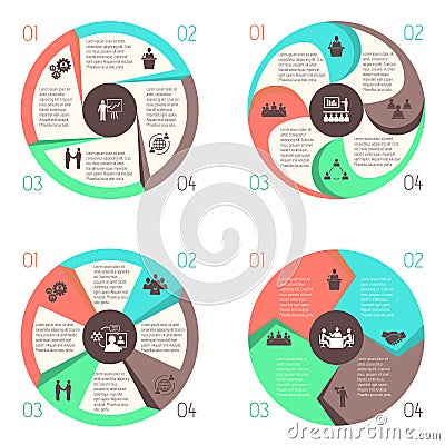 Meet people online infographic pictograms set Vector Illustration