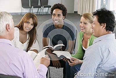 Meeting Of Bible Study Group Stock Photo