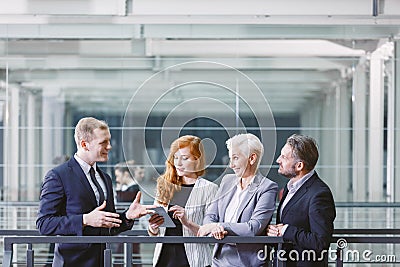 Meeting of company management Stock Photo