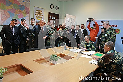 Meeting of the military leadership Editorial Stock Photo