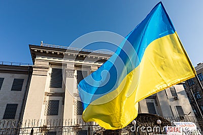 Meeting near the Russian Federation Embassy in Kyiv, Ukraine Editorial Stock Photo