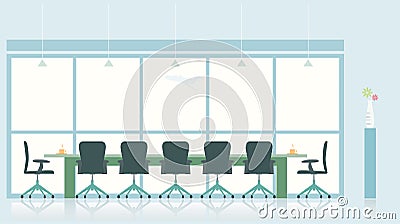 Meeting Room Vector Illustration