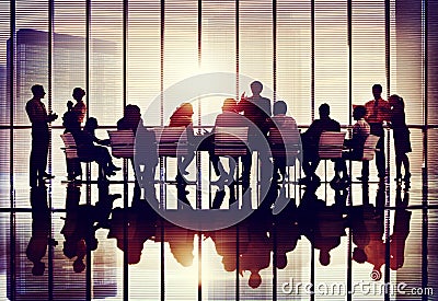 Meeting Seminar Conference Business Collaboration Team Concept Stock Photo