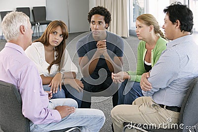 Meeting Of Support Group Stock Photo