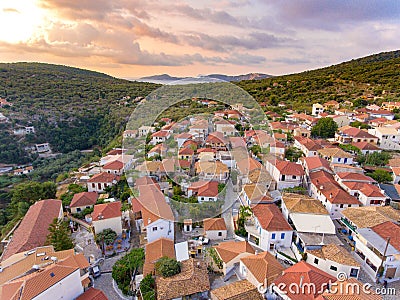 Meganisi Spartochori Village Greece Stock Photo