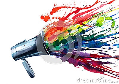 Megaphone Stock Photo