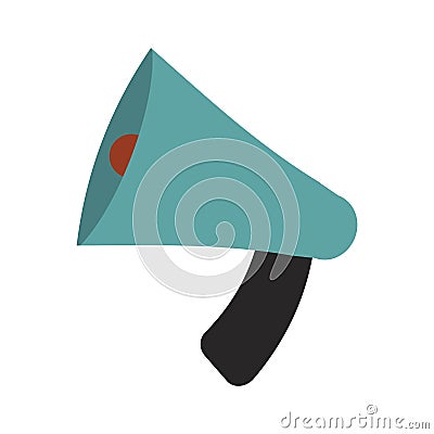 Megaphone bullhorn communication message loud speaker vector illustration Vector Illustration