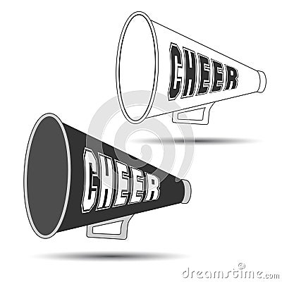 Megaphone Cheer Vector Illustration