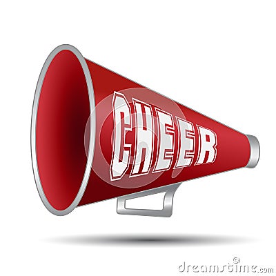 Megaphone Cheer Vector Illustration