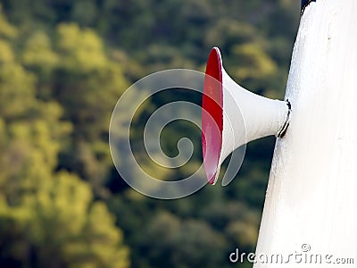 Megaphone with clipping path Stock Photo