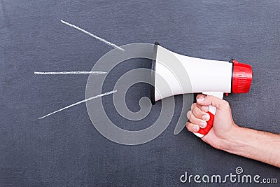 Megaphone. Stock Photo