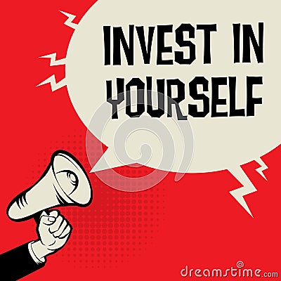 Invest In Yourself business concept Vector Illustration