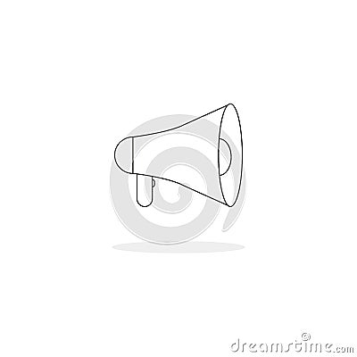 Megaphone icon vector. Web icon. Vector Illustration