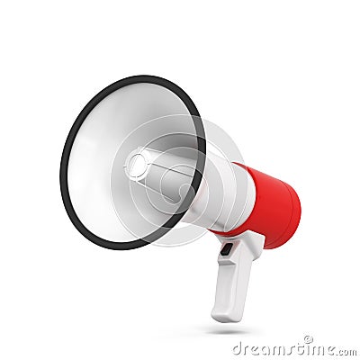 Megaphone, loudspeaker for public anouncement Cartoon Illustration