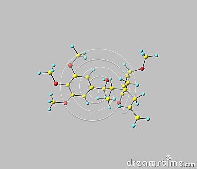 Megaphone molecule on grey Stock Photo
