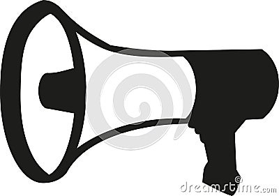 Megaphone speech message Vector Illustration