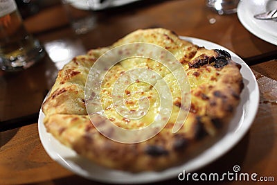 Megruli Khachapuri Stock Photo