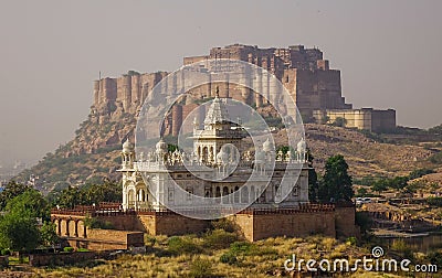 Mehrangharh Fort and Jaswant Thada Stock Photo