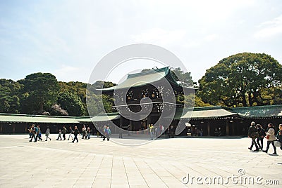 Meiji Jingu Shrine Editorial Stock Photo