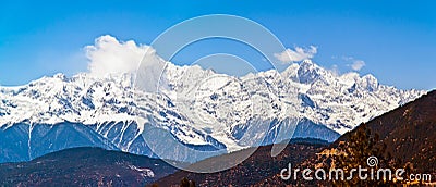 Meili(Meri) Snow Mountains Stock Photo