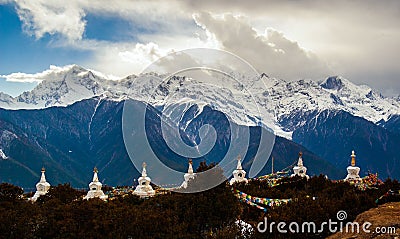 Meili(Meri) Snow Mountains Stock Photo