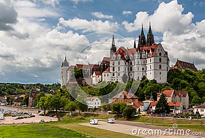 Meissen Castle and Cathedral Stock Photo