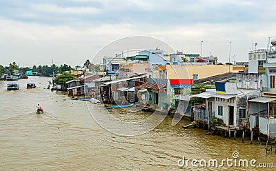 Mekong Delta in Vietnam Stock Photo