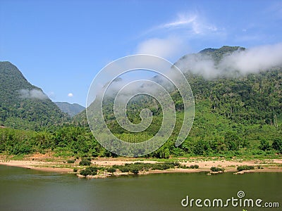 Mekong River, Laos Stock Photo