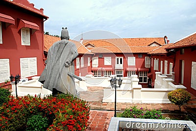 Melaka, Malaysia: 1650 Dutch Stadthuys Stock Photo