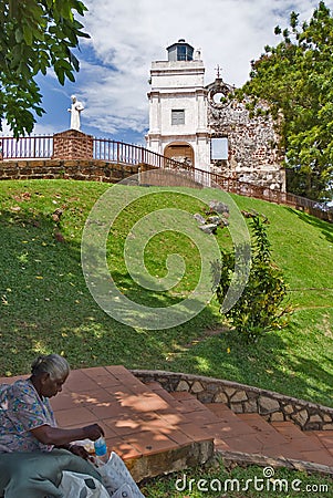 MELAKA, MALAYSIA , St Paul`s Church Editorial Stock Photo