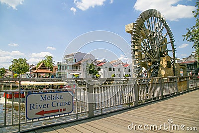 Melaka river cruise Editorial Stock Photo