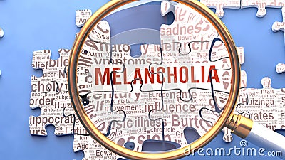 Melancholia as a complex subject Stock Photo