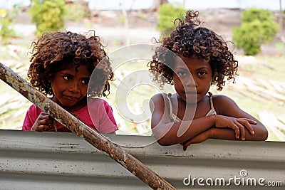 Melanesian people of Papua New Guinea Editorial Stock Photo