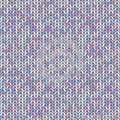 Melange pastel knitted seamless background pattern Vector Illustration