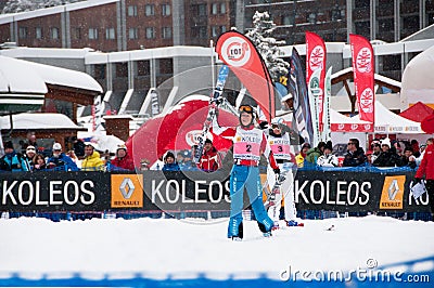 Melanie Burgener Speed Carving World Champion 2011 Editorial Stock Photo