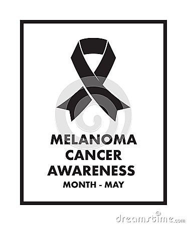 Melanoma cancer awareness Vector Illustration