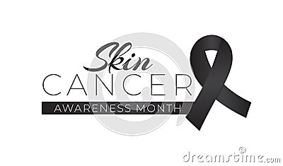 Melanoma and Skin Cancer Awareness Month Isolated Logo Icon Sign Vector Illustration