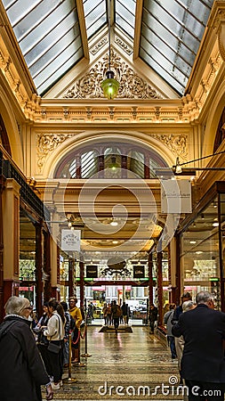 Melbourne; The Block Arcade Editorial Stock Photo