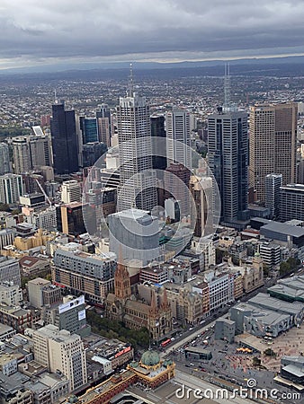 Melbourne City Stock Photo