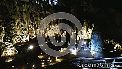 Melidoni cave in Crete Stock Photo