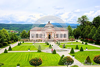 Melk Abbey gardens Stock Photo