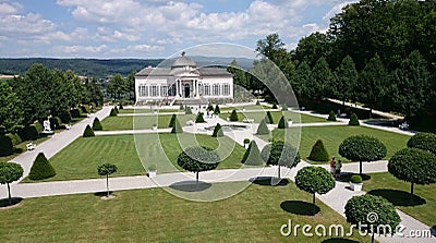 Melk Abbey's park Stock Photo