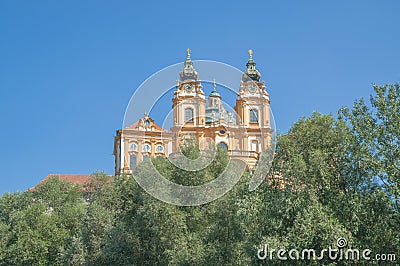 Melk Monastery,Wachau,Danube River,Austria Stock Photo