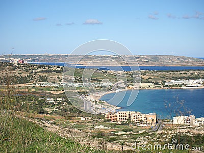 Mellieha Bay Stock Photo