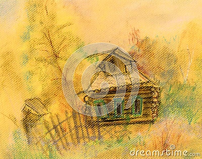 Old house in September Stock Photo