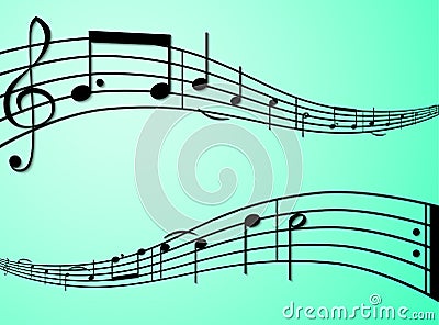 The melody of Happy birthday Stock Photo